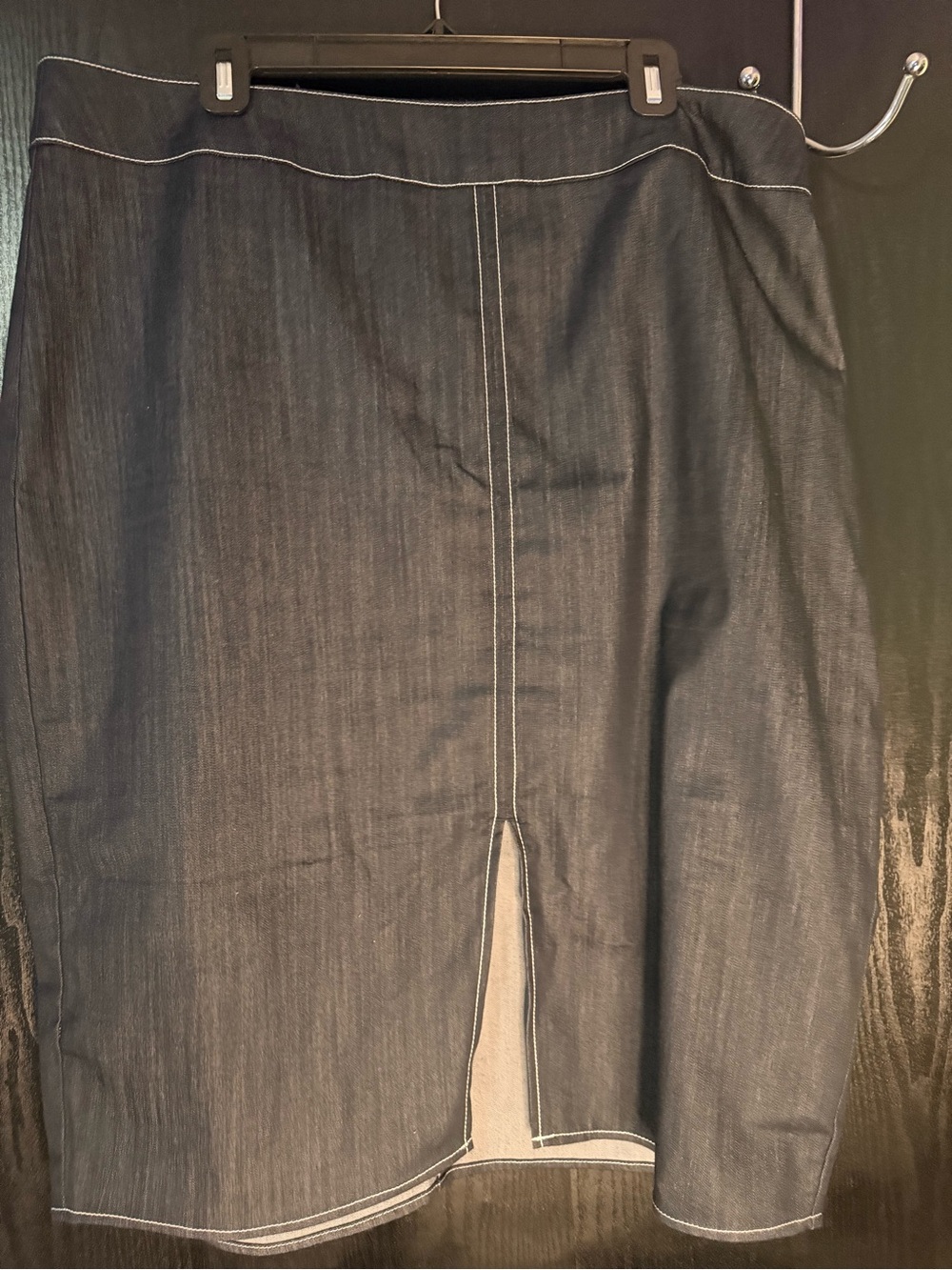New York & Company Navy Denim Skirt